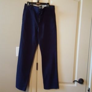 Navy suede type soft pant new size 14/16